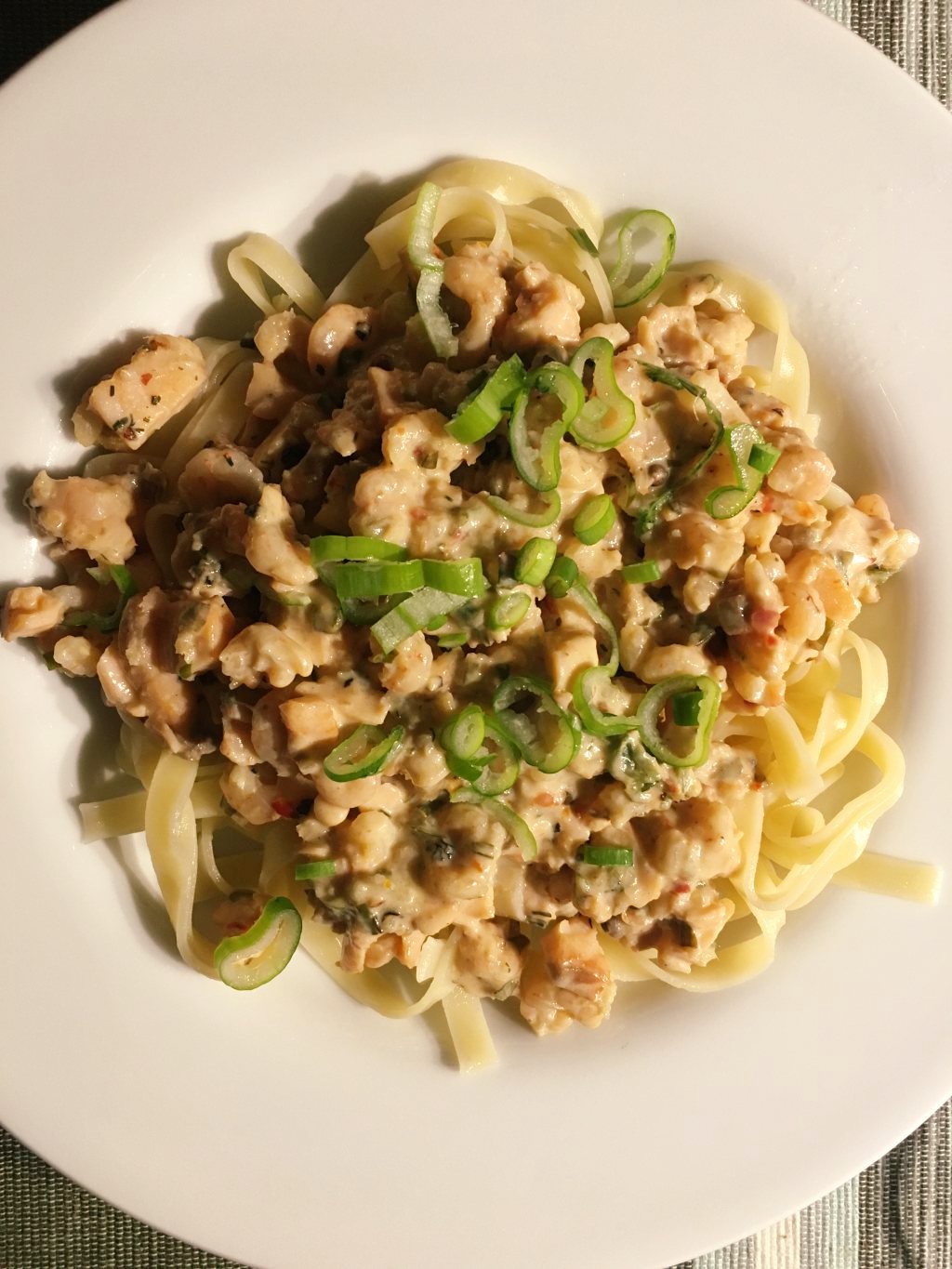 lohi katkarapu pasta resepti