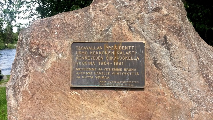 Siikakoskella. Luonto rauhoittaa. Kekkonenkin sen tiesi. ;)