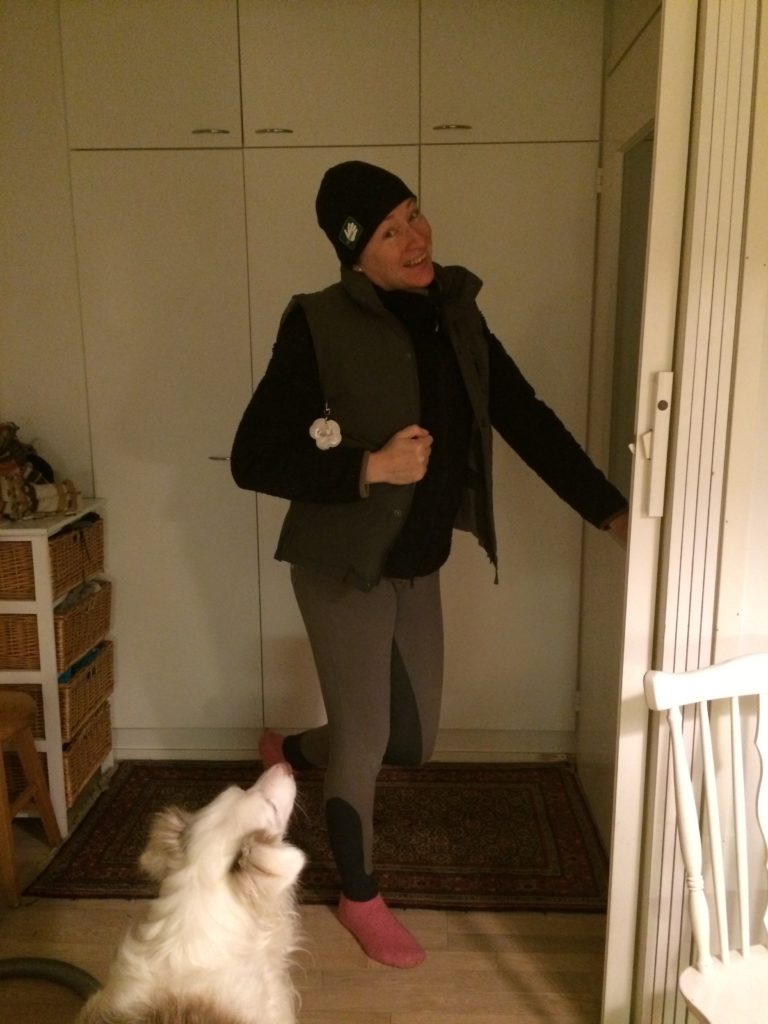 Siis voi ei! Mitäköhän jengi ajattelee, kun mä meen näissä tallille?