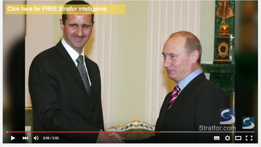 Syyrian presidentti Bašar al-Assad ja Venäjän presidentti Vladimir Putin.