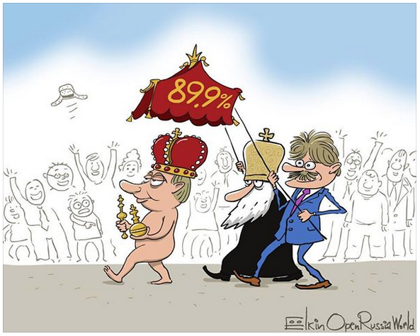 Syyriassa sotimisen ansioista Putinin kannatus on noussut jälleen ennätyslukemiin. Kuvakaappaus Open Russia World -yhteisön Facebook-sivulta.