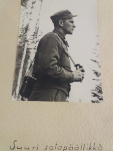 Appeni Olli Heiskanen sodan jälkeen RUK:n pidettynä kouluttajana.