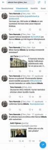 Kaikki löydettävissä olevat Tero Hannulan twiitit aiheesta 'Sanna Ukkola'