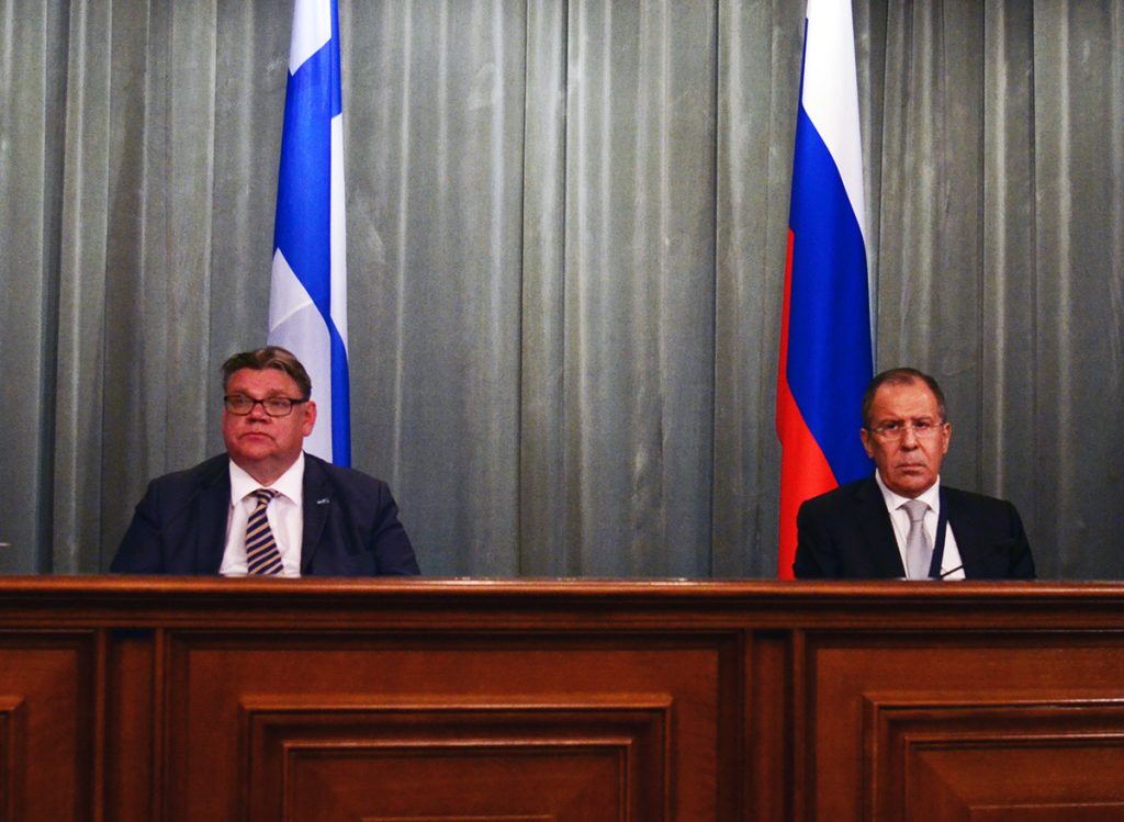 A joint news conference following talks with Foreign Minister of the Republic of Finland Timo Soini, Moscow, June 6, 2016. Photo: The Ministry of Foreign Affairs of the Russian Federation.