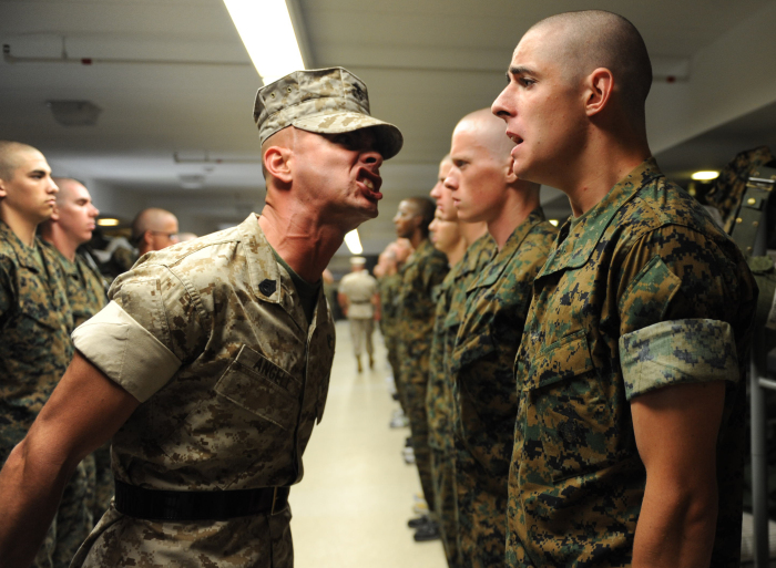 Drill instructor at the Officer Candidate School aboard Marine Corps Base Quantico, Va.Photo by Lance Cpl. John Kennicutt.