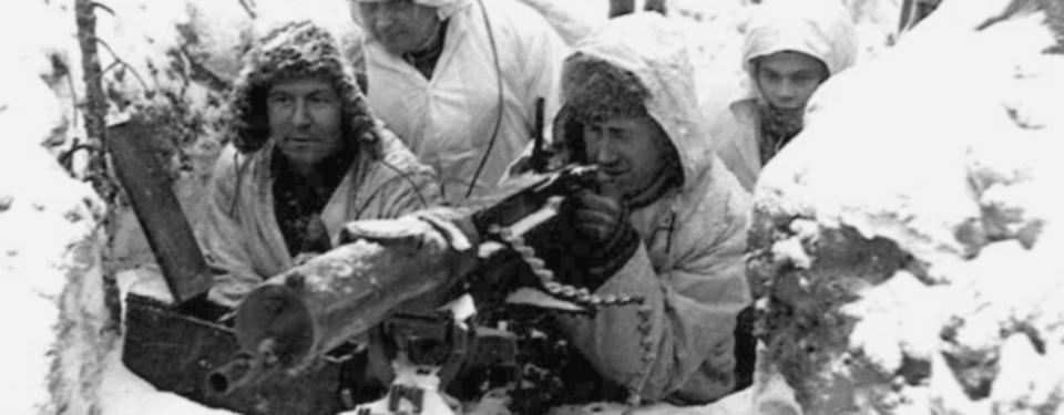 Den ikoniska vinterkrigsbilden. Den 30 november 1939 anföll sovjetiska trupper Finland. Foto: Library of Congress