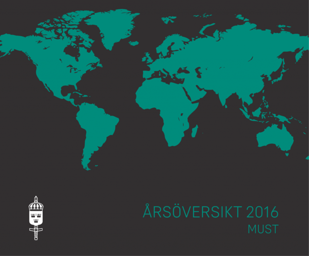 Ruotsin sotilastiedustelukeskusken MUST:in vuosikatsaus vuodelta 2016