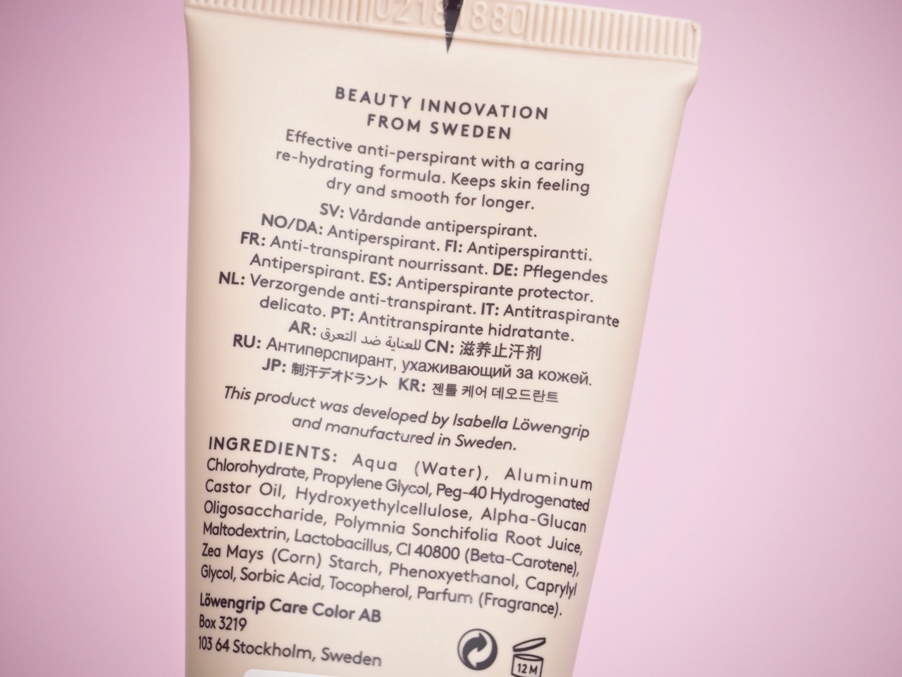 Paras antiperspirantti Löwengrip Ostolakossa Virve Vee