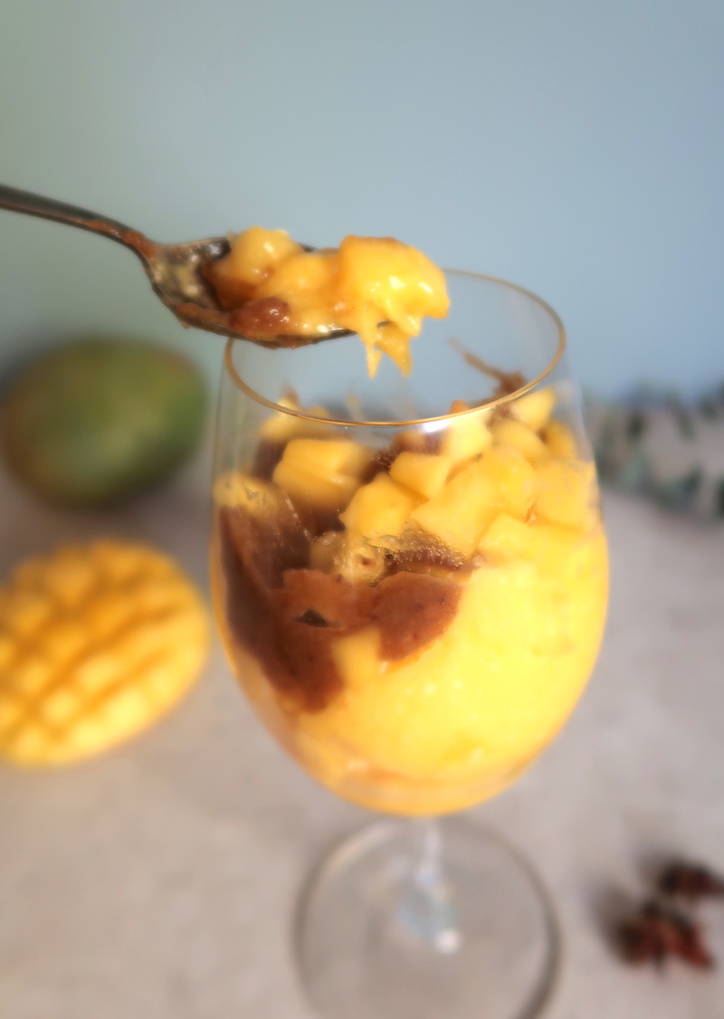 Mango-lakritsinicecream